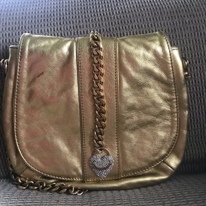 Authentic Juicy Couture Gold Metallic Handbag